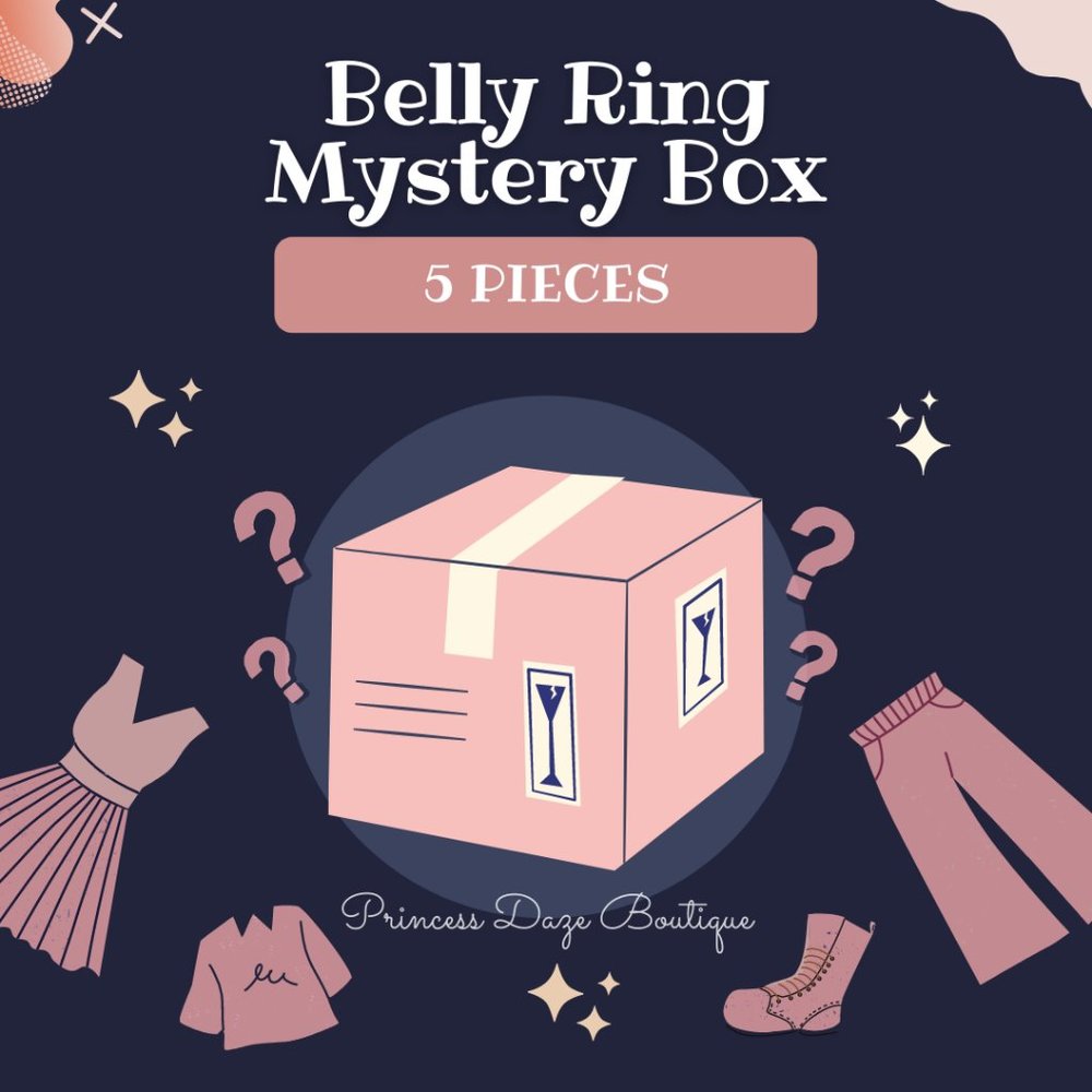 Belly Button Ring Mystery Box! 5 Pieces